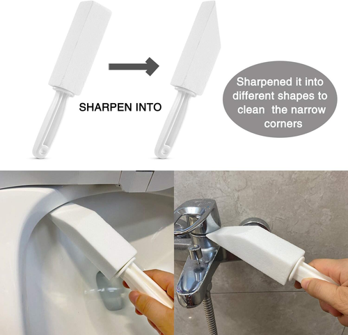 2 Pack Pumice Stone for Toilet Bowl Cleaning with Handle, Scouring Stick Remove - Picture 5 of 12
