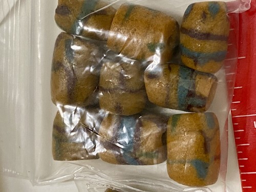 12 Matched Pairs Of Ghanaian Powdered Glass Beads-Earrings, Bracelet Or Necklace - Picture 4 of 6