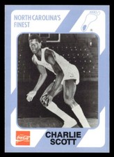 Charlie Scott 1989 Collegiate Collection North Carolina's Finest  Card #28