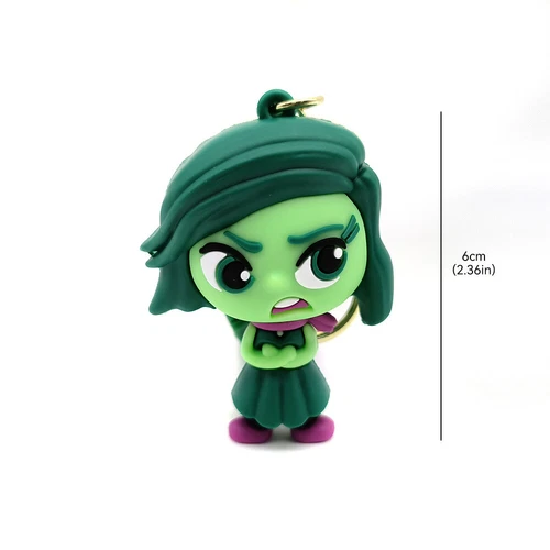Cartoon Inside Out Schlüsselanhänger Anger Sadness Disgust Fear Figur Spielzeug - Bild 7 von 44