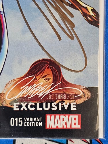 Amazing Spider-Man #15 Marvel Comics 2016 Signed by J. Scott Campbell Variant - Picture 4 of 8