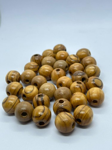 Beads - Olive Wood Holyland Round Beads- Rosaries Bracelets Gift - Various Sizes - Picture 43 of 60