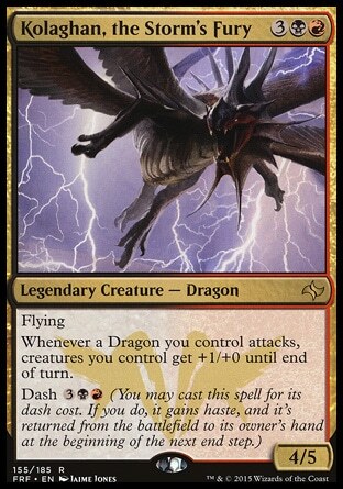 Magic the Gathering MTG Kolaghan, the Storm's Fury (155) Fate Reforged   LP - Picture 1 of 1