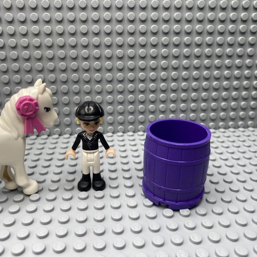 LEGO Friends Olivia Equestrian Minifig and Horse and Purple Barrel Replacement - Picture 3 of 6