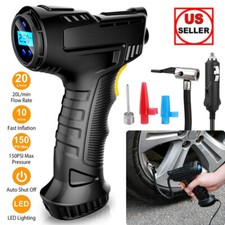 Car Air Tire Pump Inflator Compressor LED Digital Electric Portable 150PSI 12V