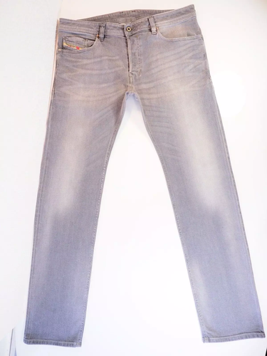 Diesel Safado Grey Jeans W36 L34 More a L35.5 Reg Slim Straight Stretch 0839N - Picture 2 of 14