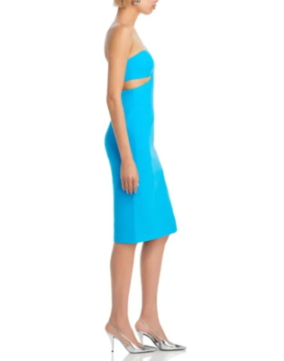 bcbgmaxazria one shoulder cutout dress Bcbgmaxazria Women's One Shoulder Cutout Dress - Blue - Size 10