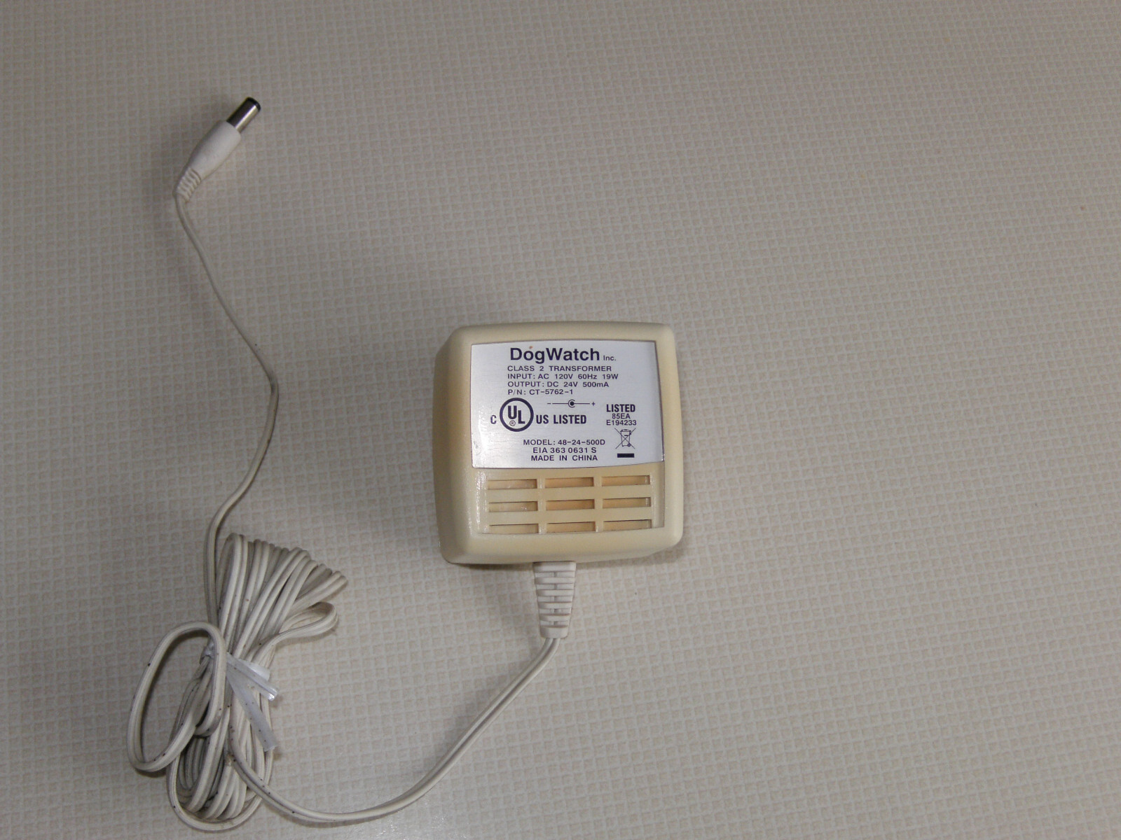 DogWatch Hidden Fence 24 Volt Transformer Power Supply Used eBay