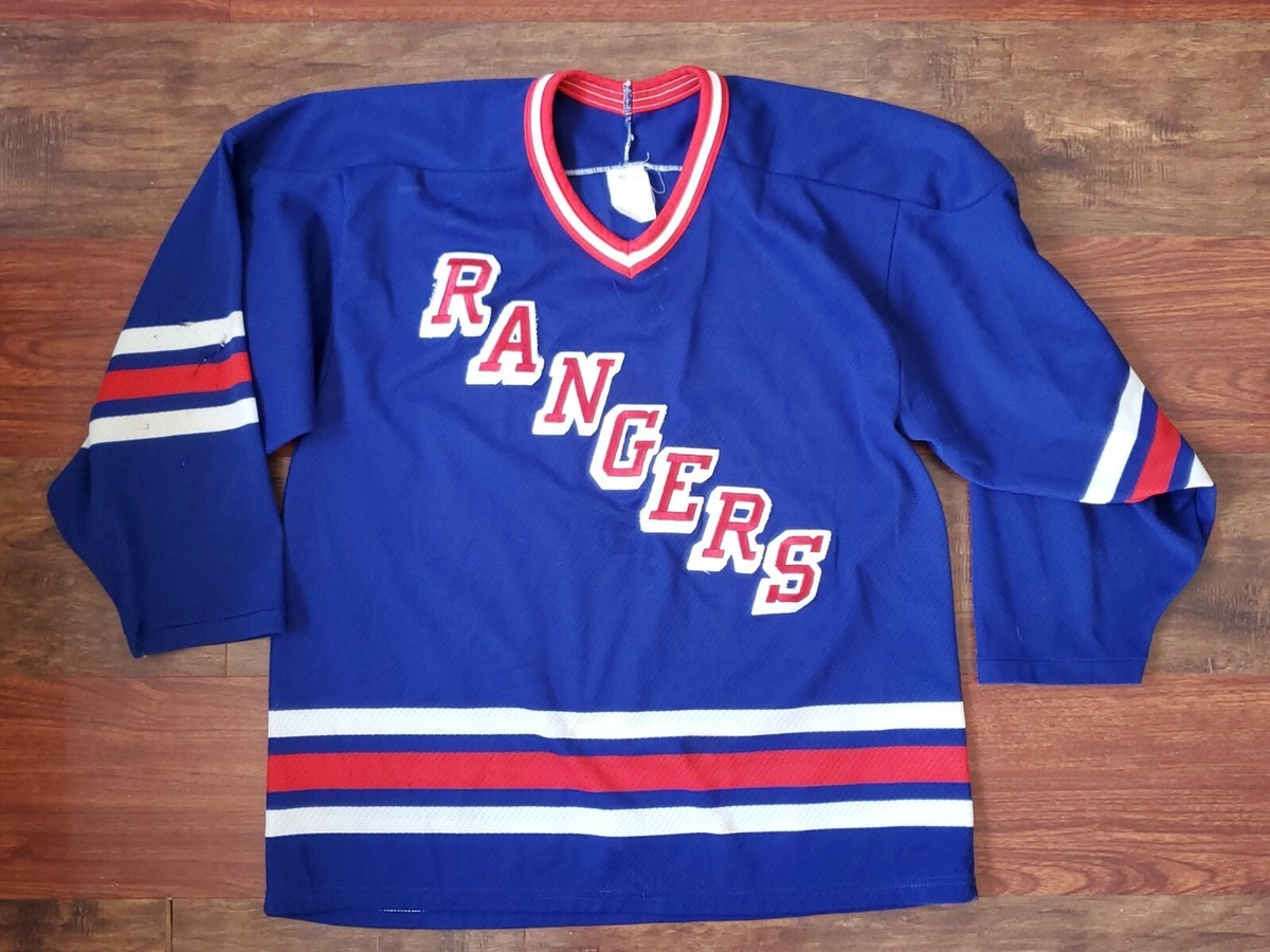 Vtg / Masaka / New York Rangers / Blue / Hockey Jersey / Sz