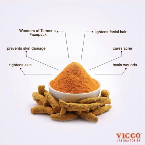 Vicco Turmeric Skin Cream with Sandalwood oil - Acne Scars - Pimples -15g - 70g - Picture 4 of 9