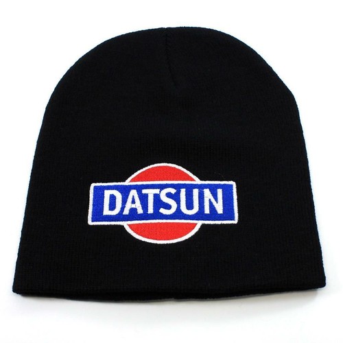 BEANIE DATSUN SCHWARZE TOTENKOPFMÜTZE - Stil A Logo 510 610 620 180Z 240Z ONE SIZE - Bild 1 von 5