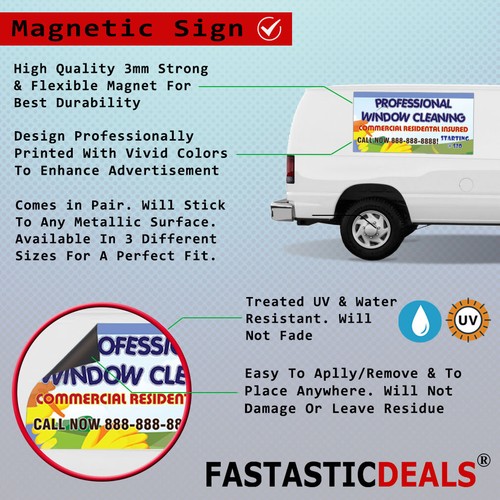 Auto Magnet 2er Set Akupunktur Gesundheit und Wellness Industrie Schild - Bild 2 von 7