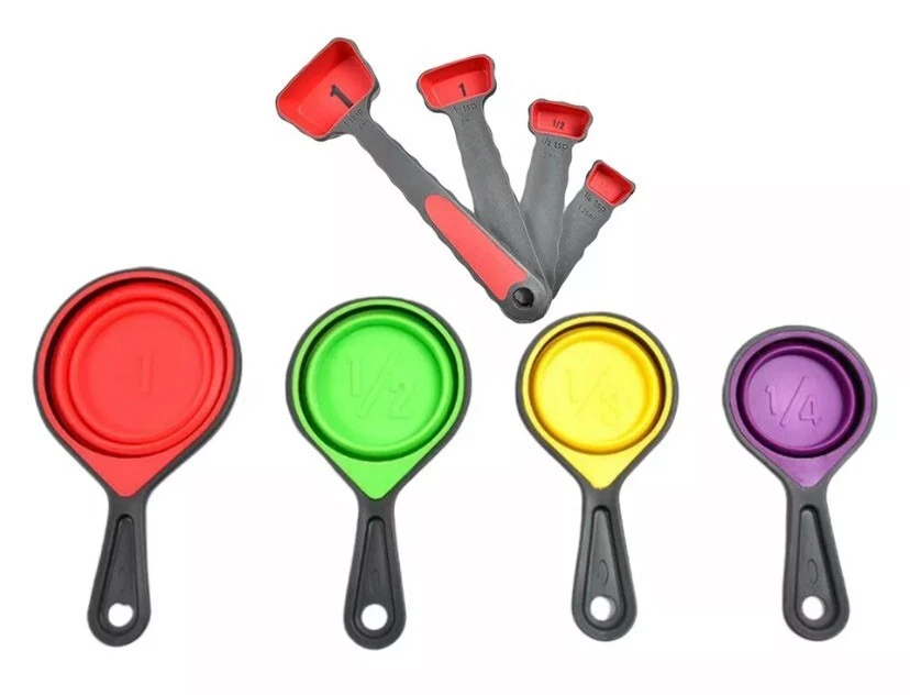 Rsvp Endurance Coffee Scoop Measure 3Pcs Stainless Steel Measuring Spoons - 1 Tsp/5ML Individual Spoons With Hanging Holes Kitchen Measuring Tools With Scale