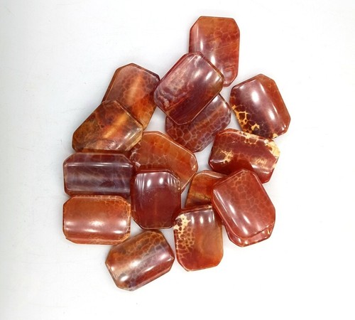 Fire Agate Gemstone Designer Loose Stone Cabochon Gemstones For Jewelry 71955 - Picture 3 of 5