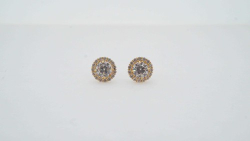 14k Yellow Gold Stud Earrings - Estate Sale! Fine Jewelry Vintage Style - Picture 3 of 8