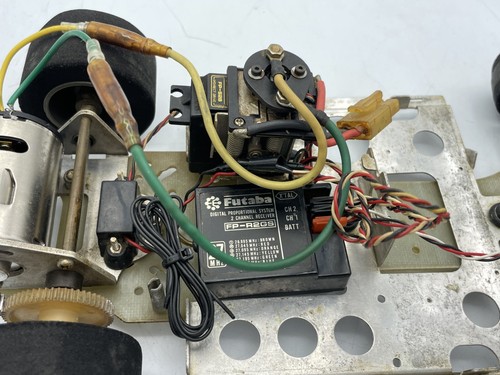 For parts Tamiya Countach? chassis with motor and servomotors vintage rare - Picture 8 of 15