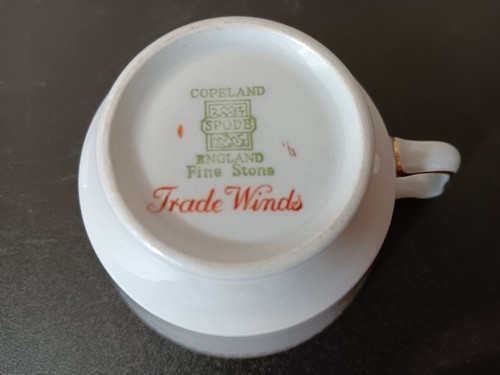 Set Of 4 Spode Copeland "Tradewinds"  Teacups And Saucers - Picture 8 of 8