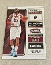2018 Panini Contenders Draft #41 LeBron James Cavaliers White Jersey