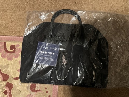 NWT RALPH LAUREN Polo Fragrances Black Duffle Bag Gym Weekender Carry On Travel - Picture 2 of 3