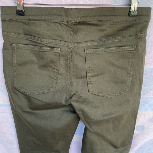 NEW M&S Sz UK 14 S Mid Khaki jeggings W32 L26 High Rise Stretch Skinny trousers - Picture 5 of 6