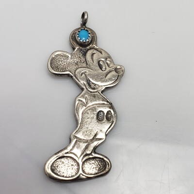 The Best Ever Native American Mickey Mouse Turquoise Sterling Silver Bracelet The Best Ever Native American Mickey Mouse Turquoise Sterling Silver Bracelet