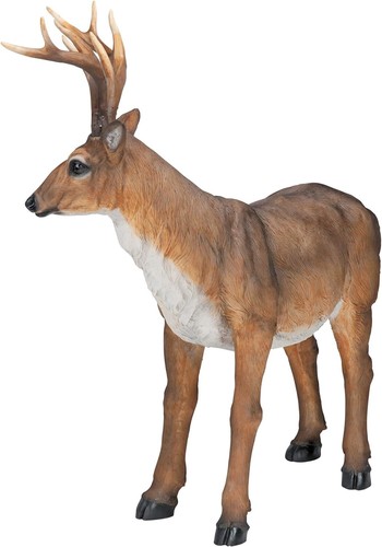 Deer Statue Outdoor Large Garden Lawn Decor Wild Animals Realistic Patio Yard - Picture 8 of 8