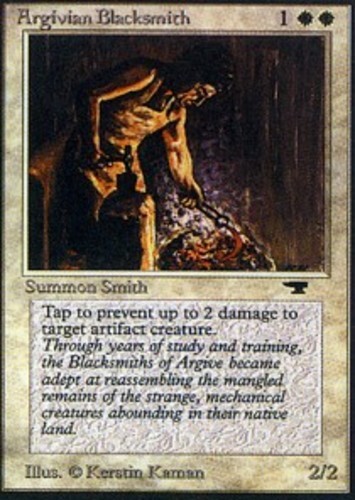 MTG magic cards 1x Argivian Blacksmith Antiquities Light Play, English - Picture 1 of 1