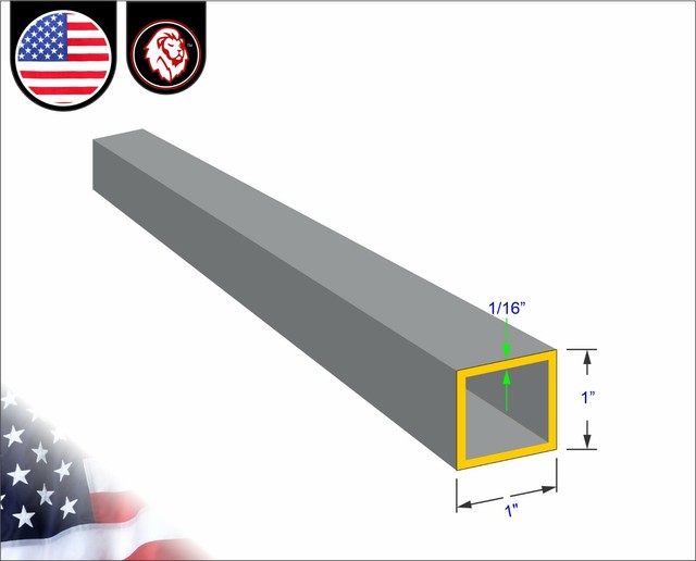 1" x 1" Galvanized Square Steel Tube 16 gauge 36" inches long eBay