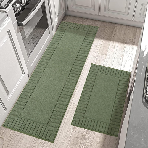 Kitchen-Rugs-Non-Slip-Kitchen-Mats-For-Floor Machine Washable Kitchen Rugs 2 Pie - Picture 11 of 12
