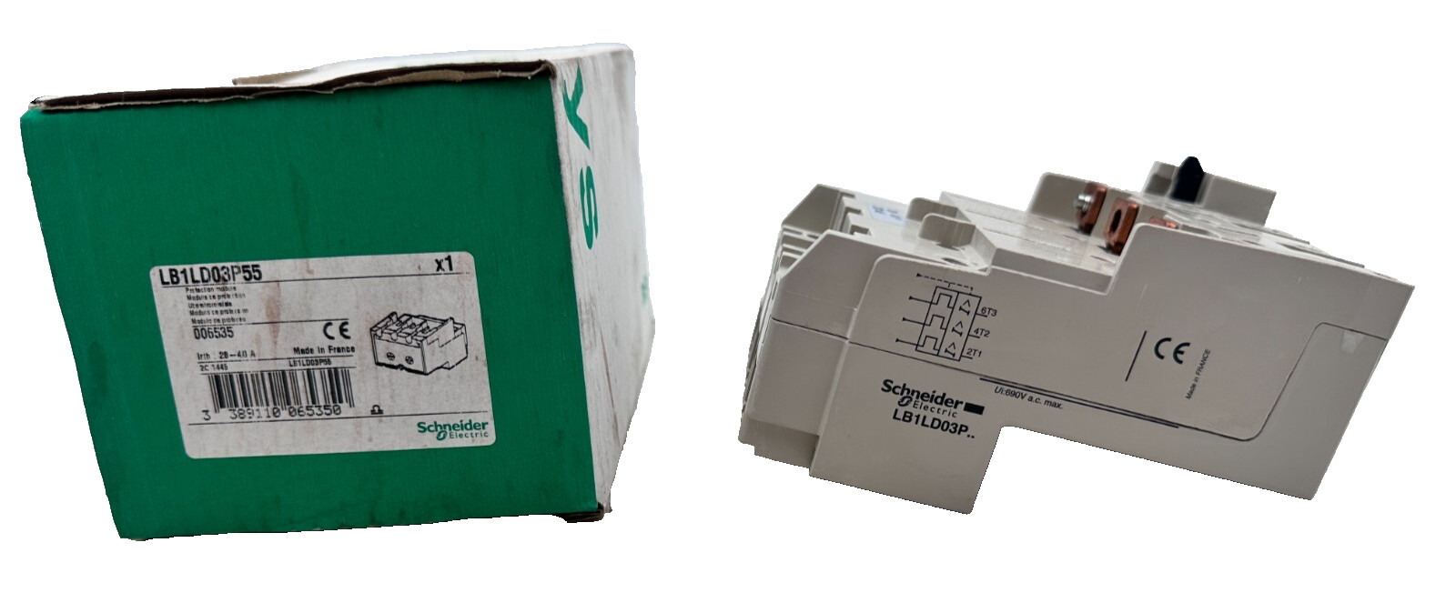 Disjoncteur moteur LB1LD03P55 Schneider Electric module de protection 28-40A rail DIN