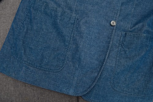 Men's Kiton Micro Corduroy Blue Cotton Cashmere Blazer Jacket Size 58.US 48 - Picture 12 of 18