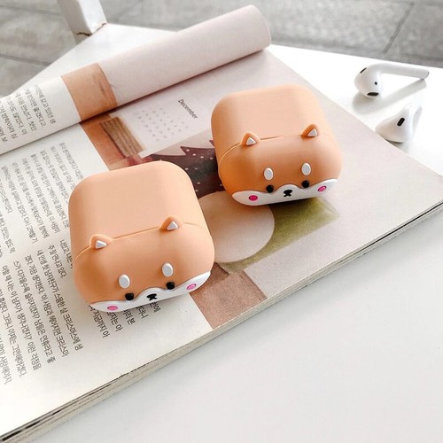 Per AirPods 3 Pro 2 1 Custodia Carina Corgi Proteggi Silicone Auricolari Ricarica Cover  - Foto 2 di 9