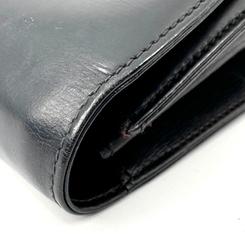 Vintage Gucci Clutch Second bag Leather Black Interlock Authentic - Picture 17 of 18