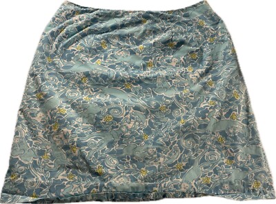 LILLY PULITZER Skirt Blue Monkey  Sz 4