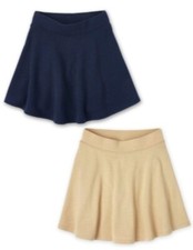 The Children's Place Girls Uniform Active French Terry Skort 2-Pack Multicolored