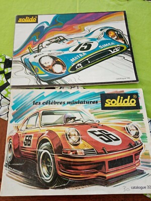 Lot 2 Vintage 1970/1980 Toy Catalogs - Car Auto Solido Automobile