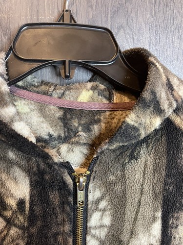 Cabela's Revolution Fleece Camo Hunting Jacket Full Zip Adult Medium - Picture 4 of 7