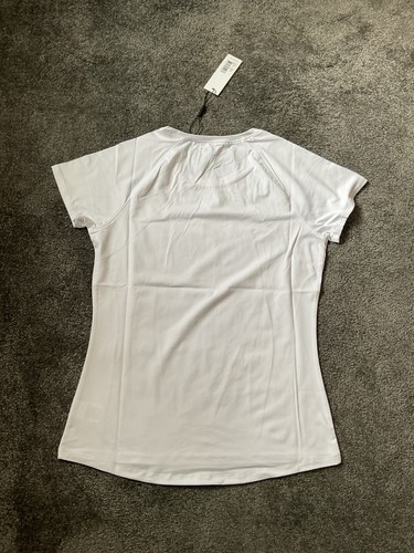 Calvin Klein Womens Tshirt Medium Golf Line whiteStretch Training Workout Tee - Picture 6 of 7
