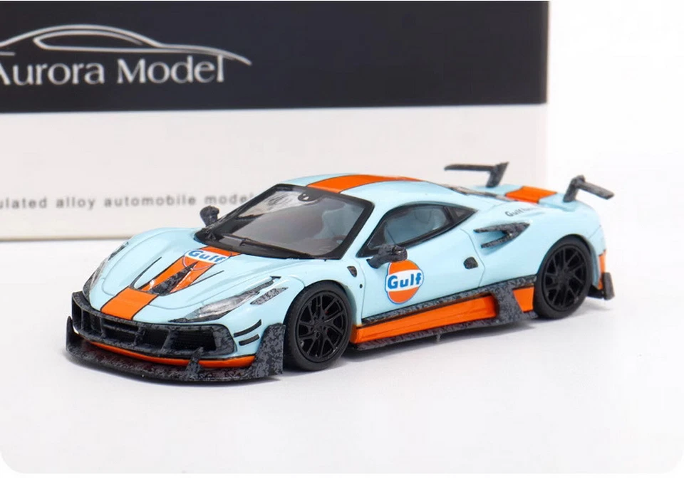 AM 1/64 Scale Ferrari MANSORY F8XX Gulf Diecast car Model Toy Gift NIB - Image 2 of 4