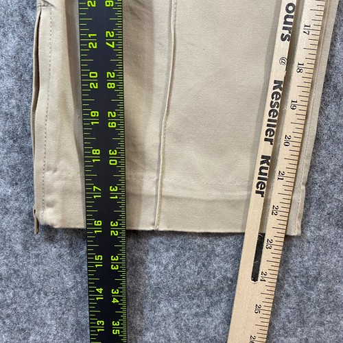 Style & Co. Women's Size 4/30 inch Tan Capri With Zippers At Ankle With Wide Leg - Picture 6 of 9