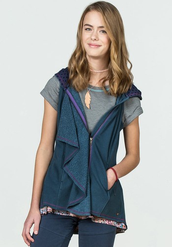 Girls Matilda Jane Camp MJC My Compass Blue Sleeveless Vest Size 10 NWT - Picture 1 of 2