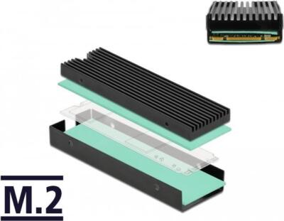 Khlkrper fr M.2 SSD 2280  Material Aluminium  Farbe schwarz  Mae (LxBxH) ca. 76