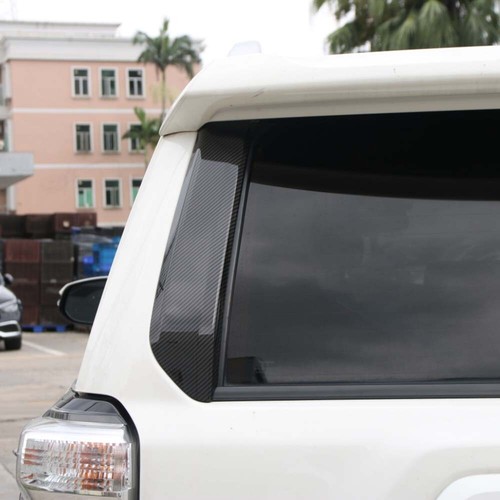 2X Carbon Fiber Grain Rear Window Tailgate Pillar Side Panel For 4Runner 2010+ - Picture 5 of 12