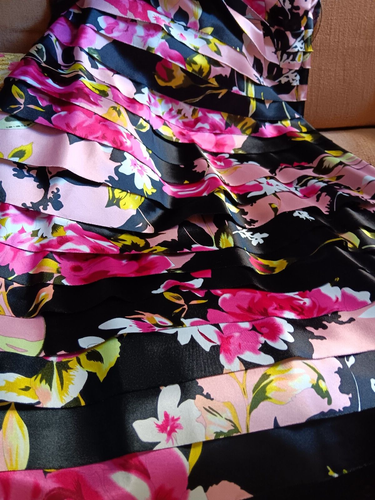 JS Collections Floral Formal Halter Dress w/ Shawl Size 14 NWT - was $179.00 - Picture 15 of 18