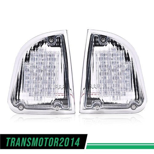 New Pair LED Turn Signal Lights Clear Fit For KW Kenworth K300 T300