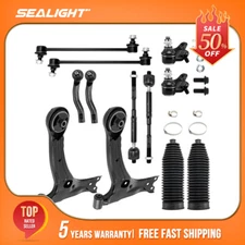 12x For 2003-2008 Toyota Corolla Front Control Arms Ball Joints Tie Rod Sway Bar