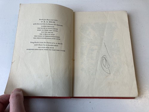 Three AA Milne Books 1961 Winnie The Pooh, House At Pooh Corner, Now We Are Six - Picture 7 of 21