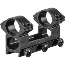 Hunting 1" 25.4mm Dual Scope Rings High Profile 20mm Picatinny Rail Rifle Mount