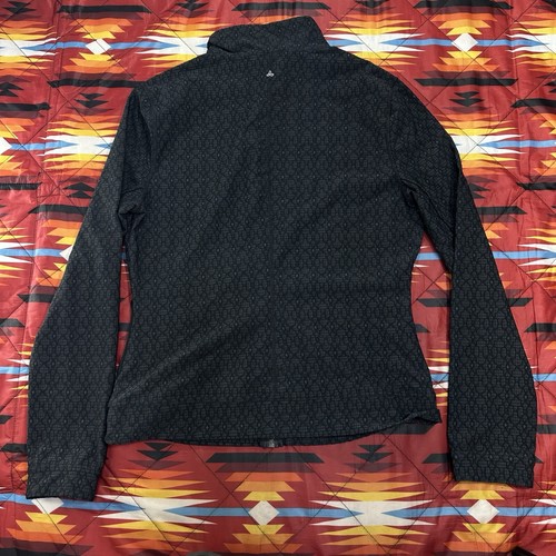 Prana Jacket Womens XL Black Randa Jacquard Performance Long Sleeve Full Zip - Picture 9 of 10