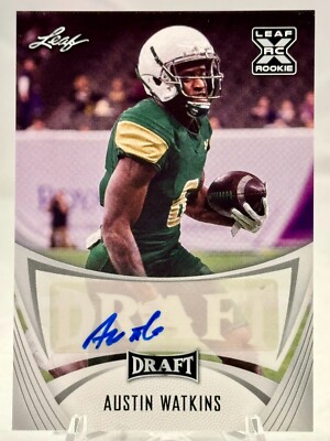  2021 Leaf Draft AUSTIN WATKINS Auto Autograph Rookie XRC UAB Blazers